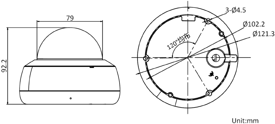 200 万1/2.7＂ CMOS 红外变焦半球型网络摄像机DS-2CD3725F(D)-IZ(S)(图1)