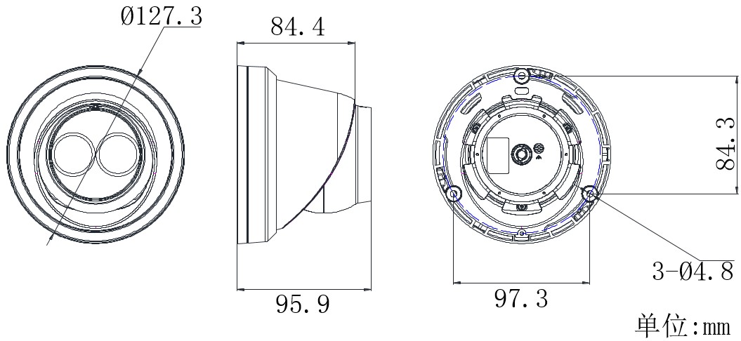 500万1/2.7”CMOS ICR星光级红外阵列网络摄像机DS-2CD3356(D)WD-I(图1)