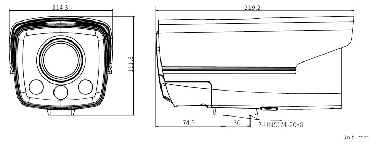 200万1/2.7CMOS智能全彩筒型网络摄像机DS-2CD3T27F(D)WDA2-LS(图1)