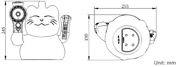 2.1200 万 1/2.7＂ CMOS 无线招财猫网络摄像机DS-IPC-E52H-IWT(图1)